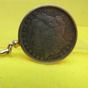 1885 MORGAN Silver Dollar Keychain.